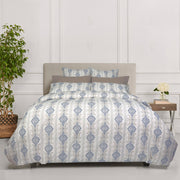 Della duvet cover and sheet set in 100% long-staple cotton with elegant embroidered detail